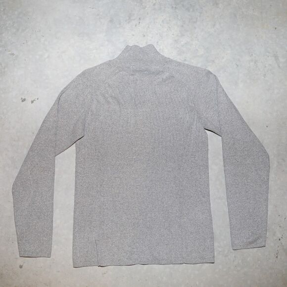 Ralph Lauren Gray Ribbed Sweater Classic Womens Preppy Style Top Size Small - Picture 2 of 3